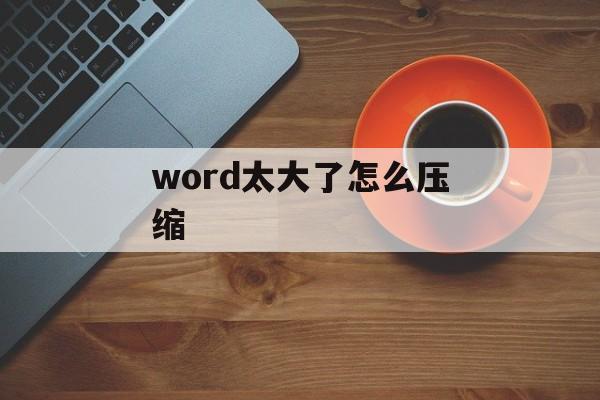 word太大了怎么压缩